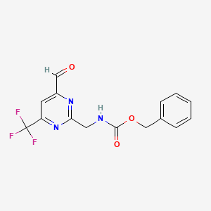 Benzyl ([4-formyl-6-(trifluoromethyl)pyrimidin-2-YL]methyl)carbamate