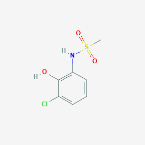 molecular formula C7H8ClNO3S B14845381 N-(3-Chloro-2-hydroxyphenyl)methanesulfonamide 