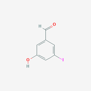 molecular formula C7H5IO2 B14845386 3-Hydroxy-5-iodobenzaldehyde 