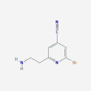 2-(2-Aminoethyl)-6-bromoisonicotinonitrile