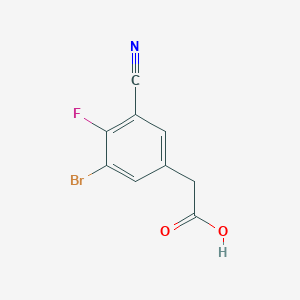 molecular formula C9H5BrFNO2 B1484541 3-Bromo-5-cyano-4-fluorophenylacetic acid CAS No. 1805021-24-2