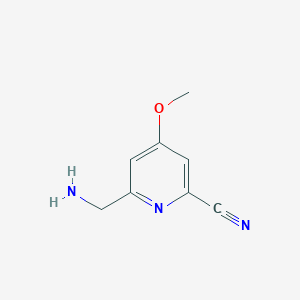 6-(Aminomethyl)-4-methoxypyridine-2-carbonitrile