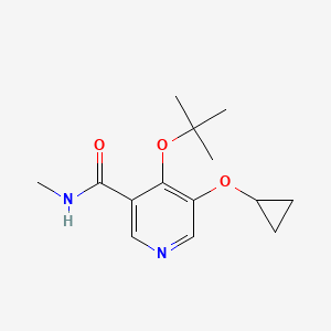 4-Tert-butoxy-5-cyclopropoxy-N-methylnicotinamide