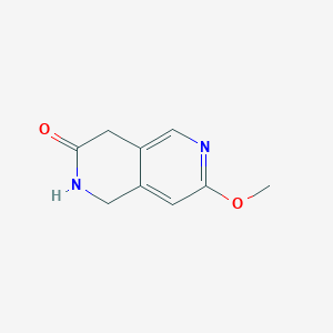 molecular formula C9H10N2O2 B14845465 7-Methoxy-1,4-dihydro-2,6-naphthyridin-3(2H)-one 