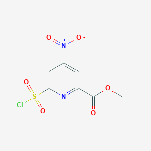 Methyl 6-(chlorosulfonyl)-4-nitropyridine-2-carboxylate