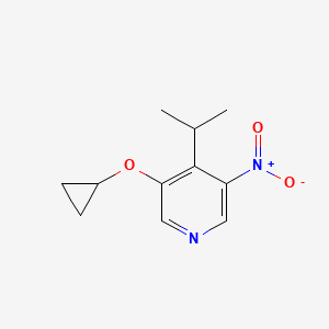 3-Cyclopropoxy-4-isopropyl-5-nitropyridine