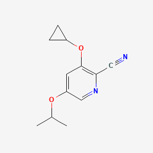 3-Cyclopropoxy-5-isopropoxypicolinonitrile