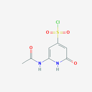 2-(Acetylamino)-6-hydroxypyridine-4-sulfonyl chloride