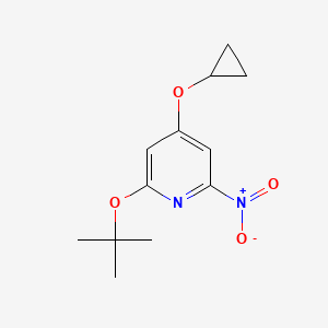 2-Tert-butoxy-4-cyclopropoxy-6-nitropyridine