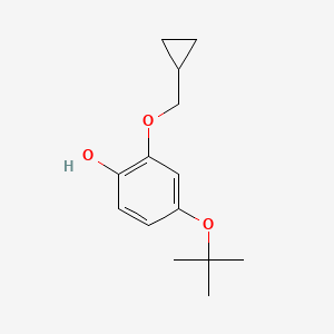 4-Tert-butoxy-2-(cyclopropylmethoxy)phenol