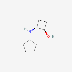 trans-2-(Cyclopentylamino)cyclobutan-1-ol