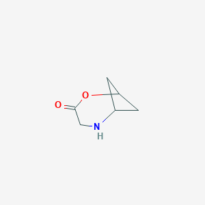 molecular formula C6H9NO2 B1484562 2-Oxa-5-azabicyclo[4.1.1]octan-3-one CAS No. 2169510-21-6