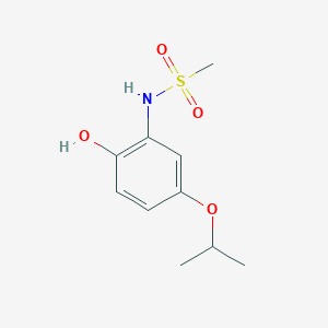 molecular formula C10H15NO4S B14845623 N-(2-Hydroxy-5-isopropoxyphenyl)methanesulfonamide 