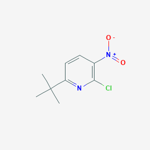 molecular formula C9H11ClN2O2 B14845667 6-Tert-butyl-2-chloro-3-nitropyridine 