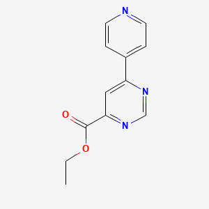molecular formula C12H11N3O2 B1484567 Ethyl 6-(pyridin-4-yl)pyrimidine-4-carboxylate CAS No. 2097958-49-9