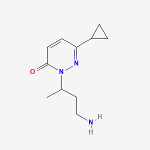 2-(4-Aminobutan-2-yl)-6-cyclopropyl-2,3-dihydropyridazin-3-one