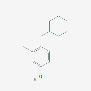 4-(Cyclohexylmethyl)-3-methylphenol