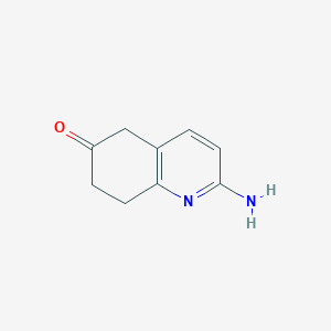 molecular formula C9H10N2O B14845741 2-Amino-7,8-dihydroquinolin-6(5H)-one 