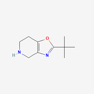 molecular formula C10H16N2O B14845751 2-Tert-butyl-4,5,6,7-tetrahydro[1,3]oxazolo[4,5-C]pyridine 