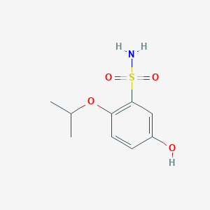 molecular formula C9H13NO4S B14845757 5-Hydroxy-2-isopropoxybenzenesulfonamide 