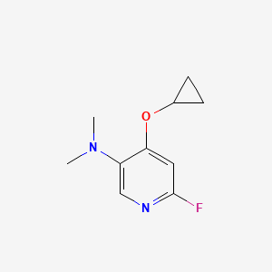 4-Cyclopropoxy-6-fluoro-N,N-dimethylpyridin-3-amine