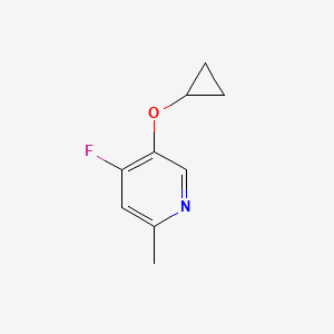 5-Cyclopropoxy-4-fluoro-2-methylpyridine