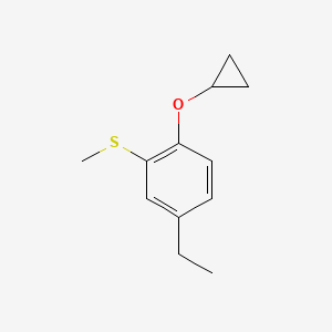 (2-Cyclopropoxy-5-ethylphenyl)(methyl)sulfane