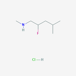 molecular formula C7H17ClFN B1484580 (2-氟-4-甲基戊基)(甲基)胺盐酸盐 CAS No. 2098051-70-6