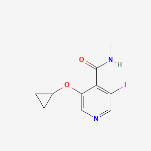 3-Cyclopropoxy-5-iodo-N-methylisonicotinamide