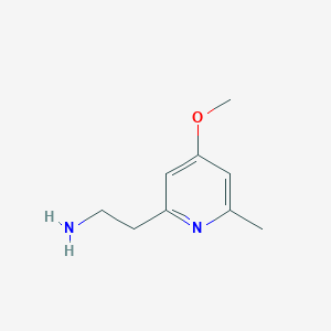 molecular formula C9H14N2O B14845818 2-(4-Methoxy-6-methylpyridin-2-YL)ethanamine CAS No. 1393541-69-9