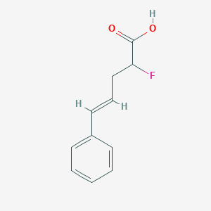 molecular formula C11H11FO2 B1484582 (4E)-2-fluoro-5-phenylpent-4-enoic acid CAS No. 2098161-85-2
