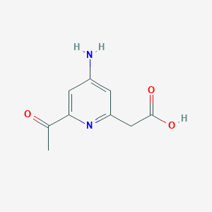 (6-Acetyl-4-aminopyridin-2-YL)acetic acid