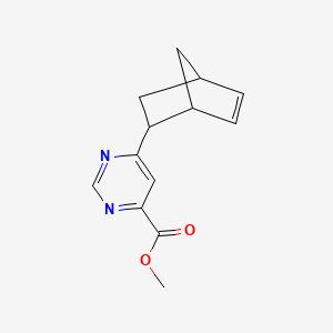 molecular formula C13H14N2O2 B1484585 Methyl 6-{bicyclo[2.2.1]hept-5-en-2-yl}pyrimidine-4-carboxylate CAS No. 2097998-47-3