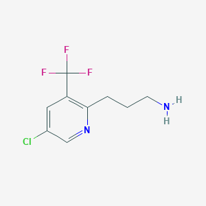 3-[5-Chloro-3-(trifluoromethyl)pyridin-2-YL]propan-1-amine