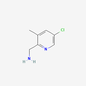 molecular formula C7H9ClN2 B14845882 (5-Chloro-3-methylpyridin-2-YL)methanamine 