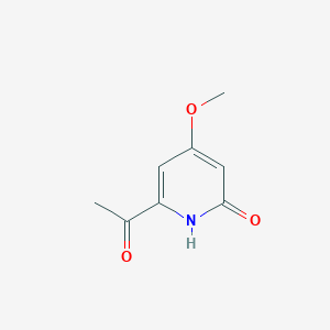 molecular formula C8H9NO3 B14845890 1-(6-Hydroxy-4-methoxypyridin-2-YL)ethanone 