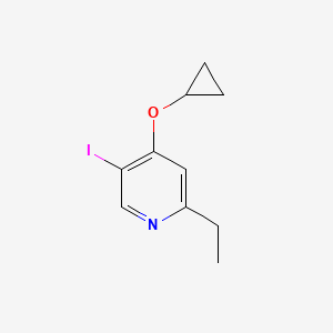 4-Cyclopropoxy-2-ethyl-5-iodopyridine