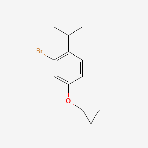 2-Bromo-4-cyclopropoxy-1-isopropylbenzene