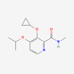 molecular formula C13H18N2O3 B14845907 3-Cyclopropoxy-4-isopropoxy-N-methylpicolinamide 