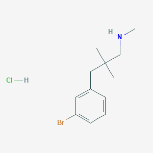 molecular formula C12H19BrClN B1484592 [3-(3-Bromophenyl)-2,2-dimethylpropyl](methyl)amine hydrochloride CAS No. 2097960-49-9