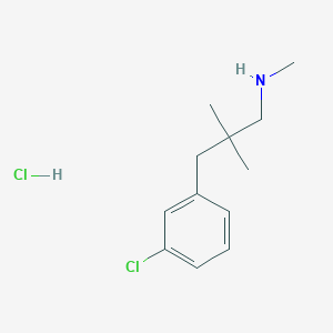 molecular formula C12H19Cl2N B1484593 [3-(3-Chlorophenyl)-2,2-dimethylpropyl](methyl)amine hydrochloride CAS No. 2098031-20-8