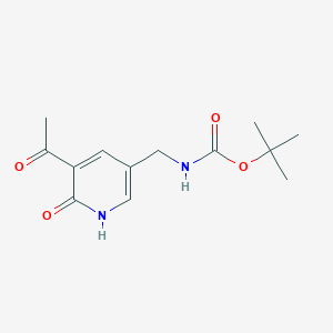 Tert-butyl (5-acetyl-6-hydroxypyridin-3-YL)methylcarbamate