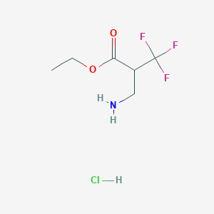 Ethyl 2-(aminomethyl)-3,3,3-trifluoropropanoate hydrochloride