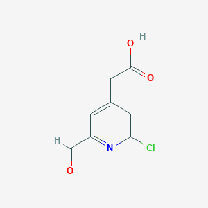 (2-Chloro-6-formylpyridin-4-YL)acetic acid