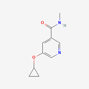 molecular formula C10H12N2O2 B14845957 5-Cyclopropoxy-N-methylnicotinamide 