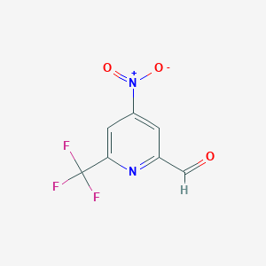 4-Nitro-6-(trifluoromethyl)picolinaldehyde