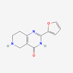 molecular formula C11H11N3O2 B14845978 2-(2-Furyl)-5,6,7,8-tetrahydropyrido[4,3-D]pyrimidin-4-OL CAS No. 1260665-01-7