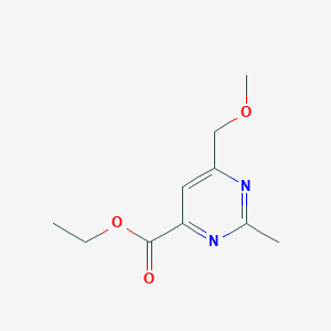 Ethyl 6-(methoxymethyl)-2-methylpyrimidine-4-carboxylate
