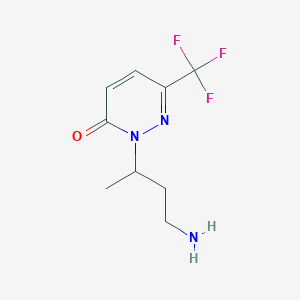 2-(4-Aminobutan-2-yl)-6-(trifluoromethyl)-2,3-dihydropyridazin-3-one
