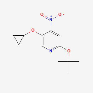 2-Tert-butoxy-5-cyclopropoxy-4-nitropyridine